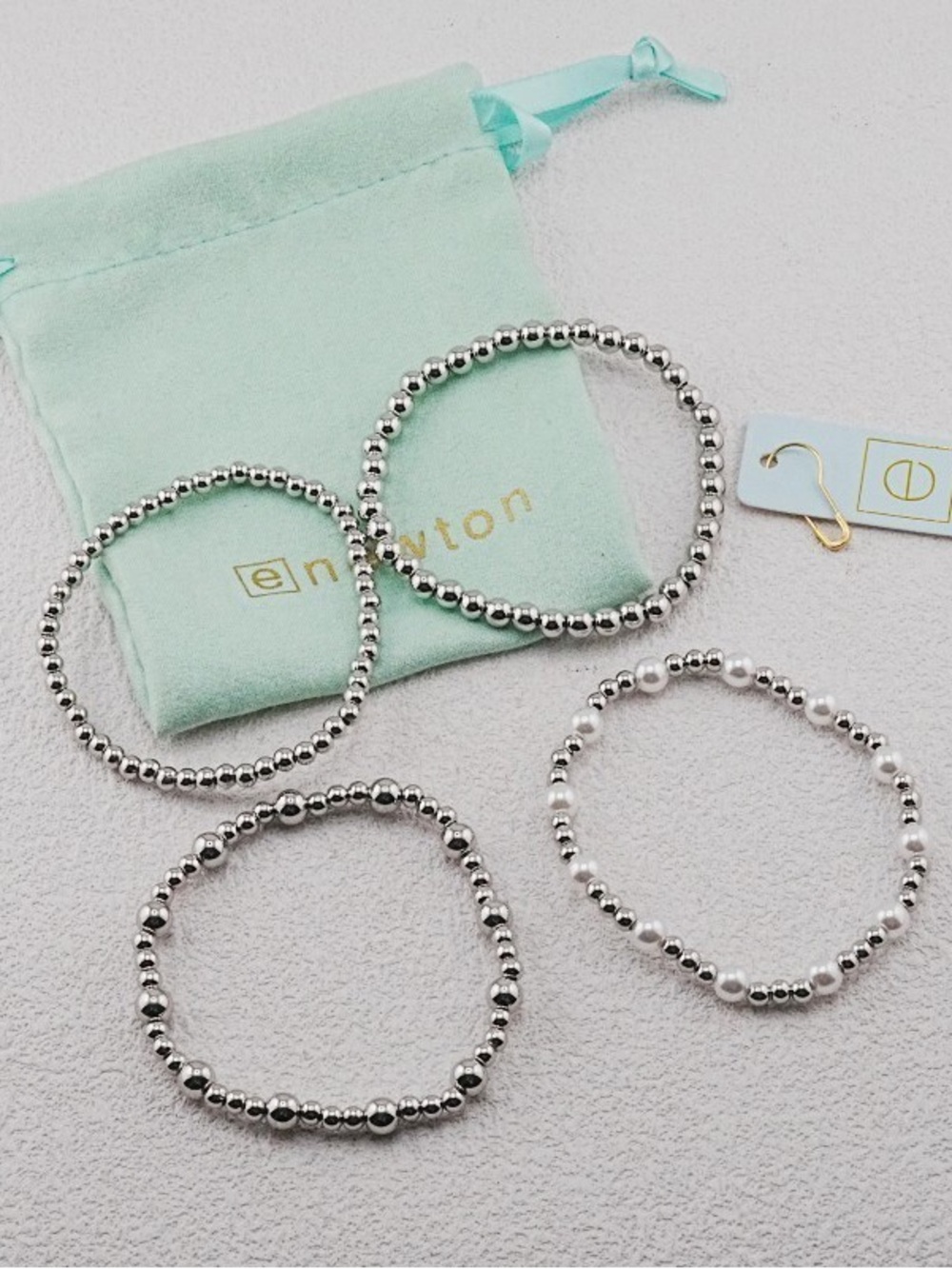 Enewton 4-Piece Silver and Pearl Bracelet Set - Picture 2 of 3